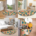thumbnail image 7 of CURLYOOT Boho Christmas Half Round Door Mat, Indoor Outdoor Entrance Rug, Colorful Tree Semi Circular Area Rug, Non Slip Washable Absorbent Doormat, Laundry Room Rug 24'' x 36'', 7 of 7