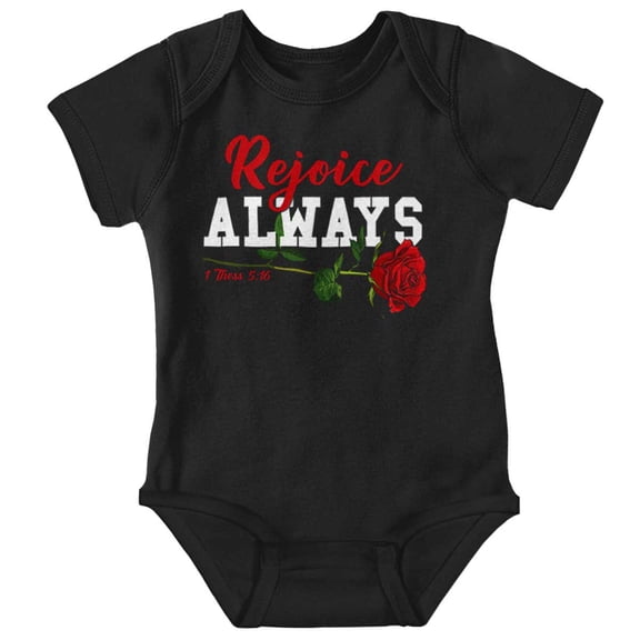 Urban Streetwear Rejoice Always Romper Boys or Girls Infant Baby Brisco Brands NB