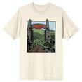 thumbnail image 7 of Jurassic Park Open Gate Crew Neck Short Sleeve Natural Men's T-shirt, 7 of 7