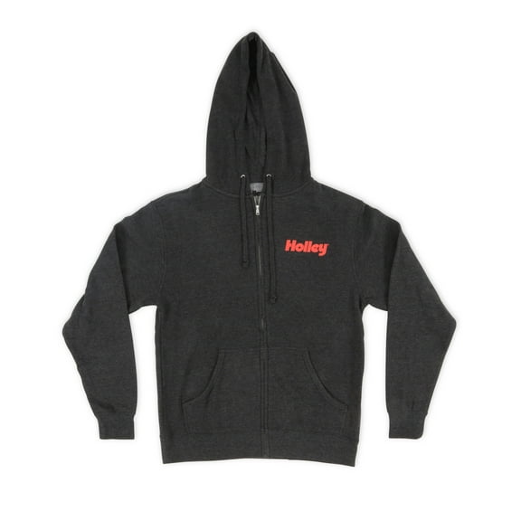 Holley 10433-2XHOL Hooded Sweatshirt Full-Zip - Fleece - Adult 2X-Large - Heather Charcoal