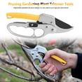thumbnail image 2 of Carbon Steel Pruning Shears, 26mm Diameter Branch Cutter with Safe Lock Button and Spring Handle Gardening Tools Suitable for Fruit Trees Shrubs Deadwood Trimming, 2 of 7