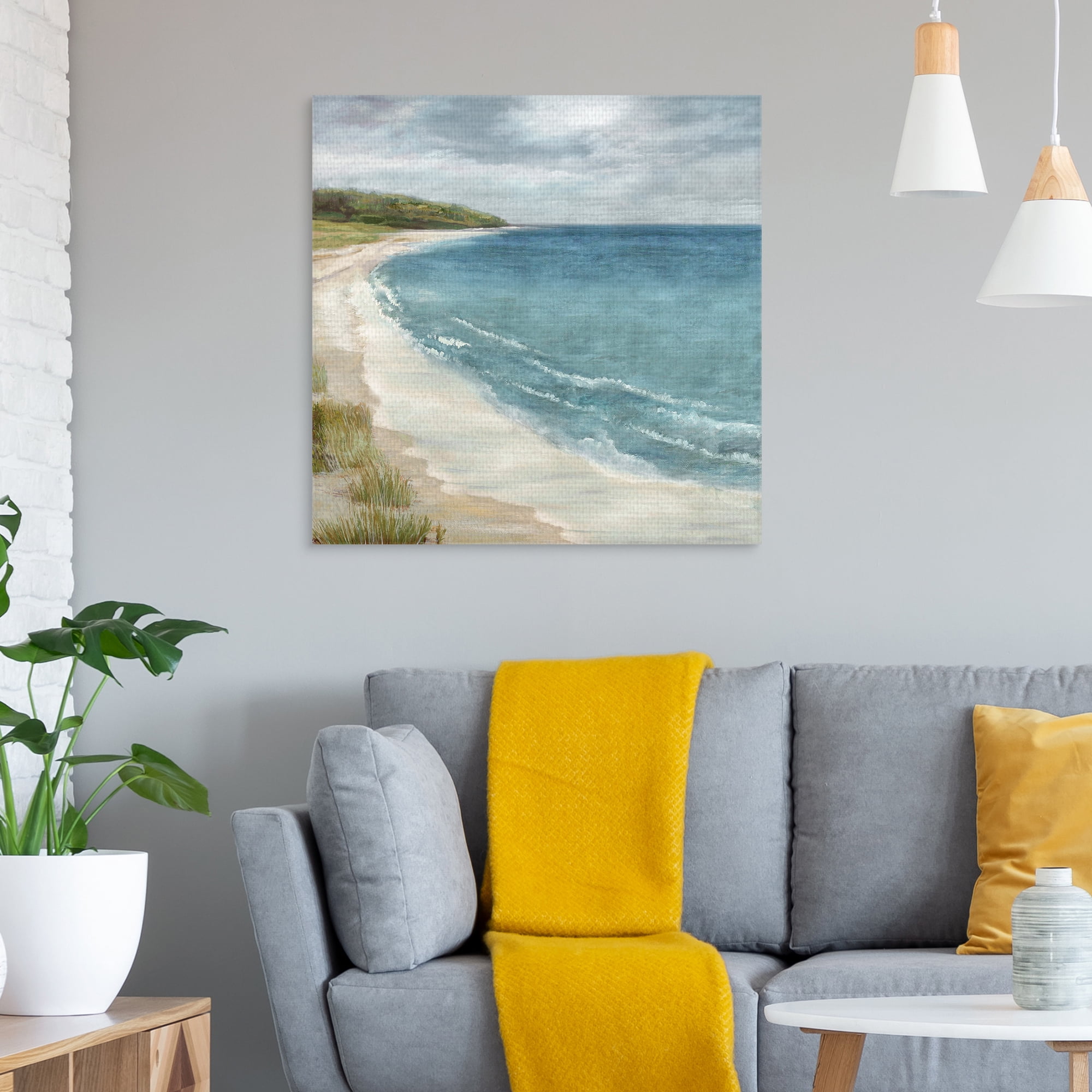 Shoreline Stroll by Paul Duncan Beach Coastal Canvas Art