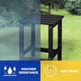 thumbnail image 6 of Tcbosik Square Outdoor Side Table, Storage Patio End Table, HDPE Side Table for Backyard Pool Porch Garden Lawn, 14"W x 14"D x 18.5"H (Black), 6 of 10