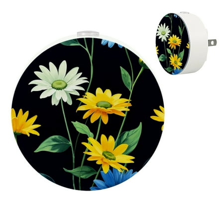 

YZUOUZY Lamp for Bedroom Lamps for Bedroom Bedside Lamps Set of 2 Floral Sunflowers Bauhinia Flowers