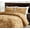Caramel Gold, variant on Chezmoi Collection Lux 3-Piece Forest Green Velvet Comforter Set King Size, All Season Lush Plush Velvet Bedding Set with Soft Washed Microfiber Reverse