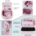 thumbnail image 4 of Funda organizadora de esmaltes de uñas VofiPremiam con capacidad para 1 lámpara de uñas y 50 botellas, 4 of 6