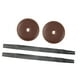 thumbnail image 4 of Correas de Cuero para Platillos Hugo 2 Piezas con Almohadillas Cuero PU Suave Marrón, 4 of 10