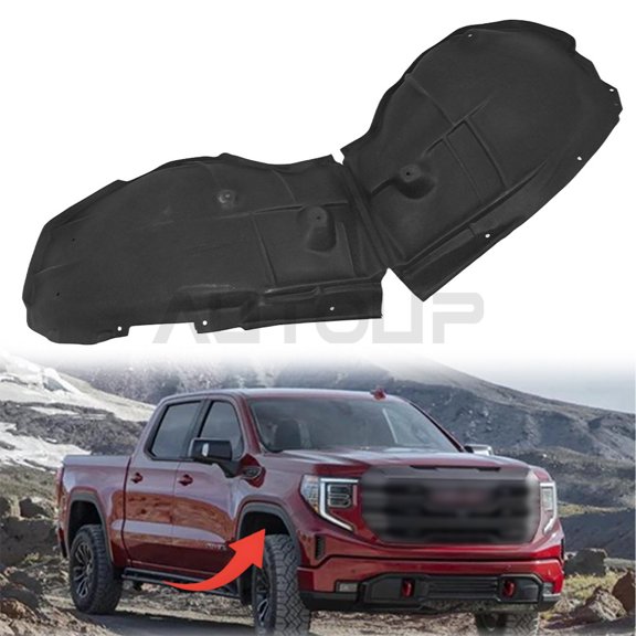 Rlfearl Front Left Driver Side Fender Liner LH 84533748 for GMC Sierra 1500 2019‑2021