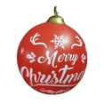 thumbnail image 2 of Light Up PVC Inflatable Christmas Ball,24 Inch Large Outdoor Decorated Ball Outdoor Christmas Decorations,New Years Christmas Ornaments with Light,Remote for Yard & Pool Decorations (Red) (Red) (red), 2 of 4