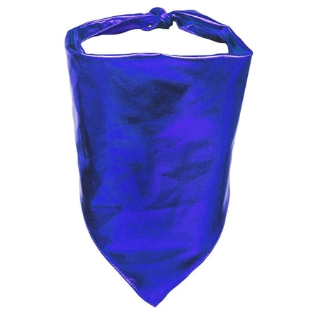 Petitebelle Bling Single Color Pet Bandana (Royal Blue Medium)