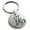 Silver, variant on Stainless Steel Letter A Initial Floral Monogram Engraved Small Medallion Circle Charm Keychain Keyring
