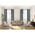 thumbnail image 1 of 3S Brother's Silver Extra Long Shiny Velvet Curtains Luxury Colors Light Blocking Hang Back Tab & Rod Pocket 1 Panel Curtain 5-30 Ft Home Décor Custom Made Drapes -Made in Turkey(52"W X 288"L), 1 of 6