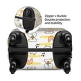 thumbnail image 3 of Haiem Rabbit And Milk Tea Luggage Cover Printed Suitcase Covers for Luggage Elastic Washable Suitcase Protector Fits 18-32 Inch Luggage-Small, 3 of 8