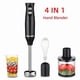 thumbnail image 5 of 4 in 1 High Power Immersion Hand Stick Blender Mixer Includes Chopper and Smoothie Cup Stainless Ste, 5 of 5
