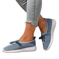 thumbnail image 4 of Xiaoxatg Women's Casual Sneakers Breathable Mesh Comfortable Walking Shoes Lace Up Design for Daily Activities and Versatile Styling 9.5 Light Blue, 4 of 9
