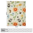 thumbnail image 4 of ARISTURING Floral Bee Blanket Lovers Gift for Girls Boys Super Soft Flannel Blanket for Sofa Couch Bed- Plush Warm Cozy Bed Quilts Home Decor for All Seasons, 4 of 6