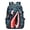 F, variant on Shark Print Waterproof Laptop Backpack with USB Port, Large Capacity Casual Bag for Travel, School & Daily Use