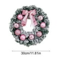 thumbnail image 3 of LmnLft Christmas Flower Wreath, Holiday Hotel Window Display Decoration, Pink Velvet Front Door Festive Wreath Ornament, 3 of 6