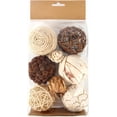 thumbnail image 2 of Decorative Bowl & Vase Filler Balls for Home Decor, Set of 6 PCS Natural Tone Rattan Wicker Balls Centerpieces Decoration, Decorative Orbs Vase Bowl Filler for Table Centerpieces, 2 of 4