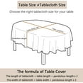 thumbnail image 3 of Oval Tablecloth for Oval Table Smaller Than 54 x 78 inches, Waterproof Table Cloths for Dining Room Indoor Outdoor Table Cloth - 60x84in, 3 of 6