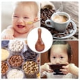thumbnail image 4 of 3pcs Milk Powder Spoon Mini Wood Spoons Short Handle Ice Cream Scoop Kitchen Tea Accessories Sugar Spoons Home Tableware, 4 of 8