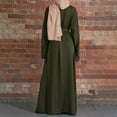 thumbnail image 5 of Robe Longue Abaya Musulmane pour Femmes Imprimée Florale Vintage Kaftan Islamique Maxi Robes pour Femmes, 5 of 5