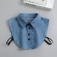 thumbnail image 7 of YooGuoGuo Denim Fake Collar Detachable Blouse Dickey Collar Half Shirts Faux False Collar for Women & Girls Favors, 7 of 7