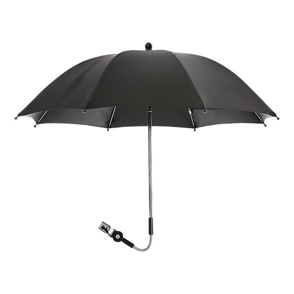 Infant Pram Pushchair Large Parasol Sun Shade 75cm Black