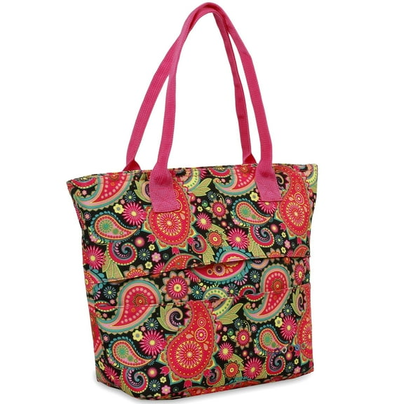 J World Womens Lola Insulated Lunch Tote Bag for School and Work, Classic Paisley