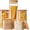 Square Multi Size Set-5Pack, variant on Extra Large Square Glass Flour & Sugar Storage Containers with Airtight Lids, 168oz 2 Pack Glass Jars with Bamboo Lids, Air tight Pantry Food Storage Containers for Cereal, Pasta, Rice Organizers