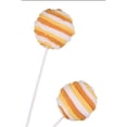 thumbnail image 2 of 25" Velvet Striped Ball Spray: Candy Corn, 2 of 4