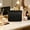 Black, variant on Portable Waterproof Cable Organizer Pouch, Spring Open Mini Storage Bag, Leather Travel Earbud Case, Tangle Free Daily Carry, Office Home Use Black