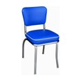 thumbnail image 2 of Diner Chair - Vinyl Seat, Chrome Frame - Fully Assembled Bistro Kitchen Chair, 2 of 2