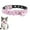 pink, variant on TELOLY Puppy Collar,Cowhide Lychee-Grained Imitation Leather Girl Dog Collars for Small and Medium Dogs and Cats,Shiny Rhinestone Bell Puppy Collars,Pink,S