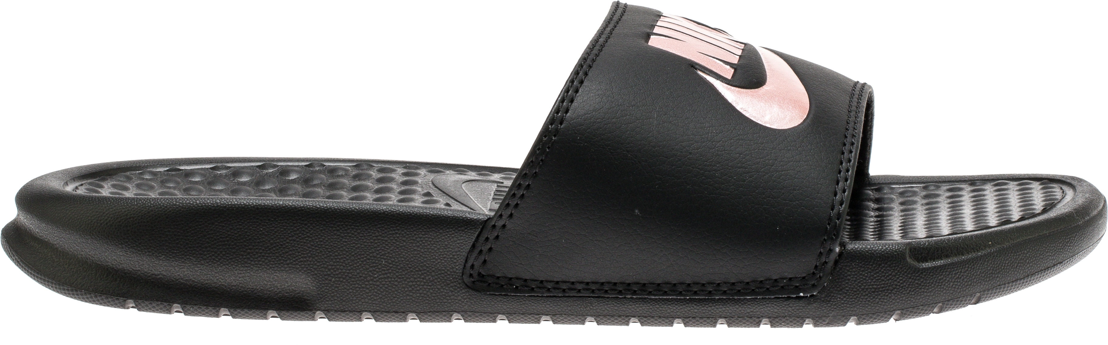 black and pink nike sandals