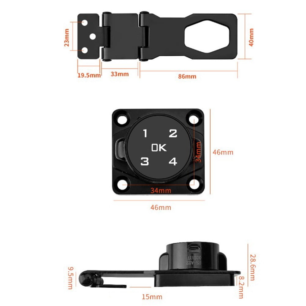 Leke Password Cabinet door locker refrigerator door sliding door lock password lock