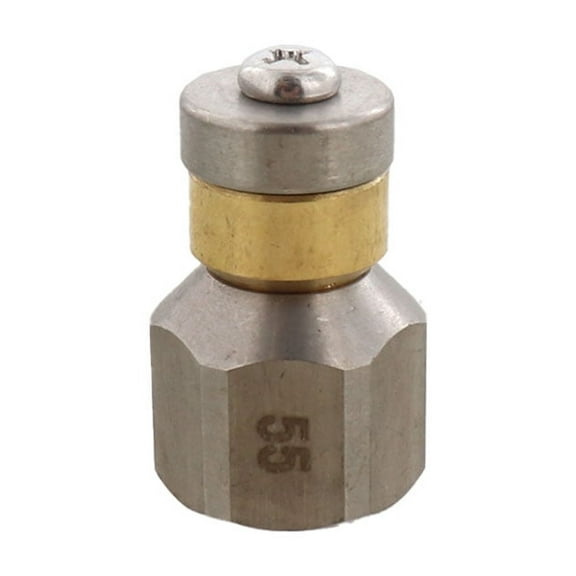 Erie Tools Rotating 3/8" Sewer Jetter Nozzle for Drain Cleaning 5.5 Orifice