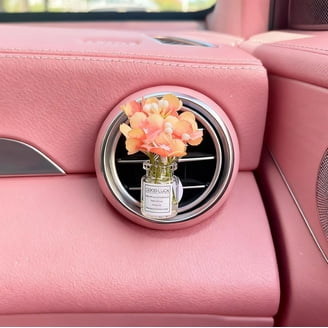 LICHENGTAI Decorazioni per Macchina, Decorazione Auto Sposi con Nastro, Decorazione Auto Sposi, Bianco Romantico Rosa Nastro Decorazione, per Nastro Decorazione per Festa di Nozze