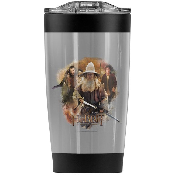 The Hobbit/Trinity Of Blades Stainless Steel Tumbler 20 oz Coffee Travel Mug/Cup, Vacuum Insulated & Double Wall with Leakproof Sliding Lid | Great for Hot Drinks and Cold Beverages