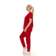 thumbnail image 2 of HEAL+WEAR Soft Stretch Scrub Set 4-Way Stretch V-Neck Top & Cargo Jogger Pants for Women, 2 of 7