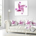 thumbnail image 3 of Designart Rotation of Small Universe Purple Flower - Floral Throw Pillow - 16x16, 3 of 5