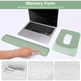 thumbnail image 4 of Mosiso Ergonomic Mouse Pad with Wrist Rest, Non-Slip Base Keyboard Wrist Rest Support, Memory Foam Computer Mouse Mat for Easy Typing and Home/Office Pain Relief, Green, 4 of 7