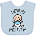thumbnail image 3 of Inktastic I Love My Mommy Baby Boy Boys Baby Bib, 3 of 4