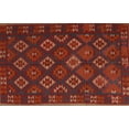 thumbnail image 1 of Ahgly Company Machine Washable Indoor Rectangle Traditional Brown Red Area Rugs, 7' x 9', 1 of 7