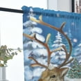 thumbnail image 5 of CUH Christmas Sheer Window Curtain Voile Window Treatments Tulle Window Drapes Slot Top Rod Pocket Curtain Panel Style-D W:24"x H:59", 5 of 6