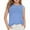 Blue, variant on Povozer Girls' Tees Short Sleeve Cotton Girls Short Sleeve Crop Tops Kids Fashion Oversized Cute Crew Neck Cropped Athletic T Shirts Trendy Tee for 5-6 Years,Blue