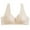 Beige, variant on JGTDBPO Front Closure Bras For Women No Underwire Plus Size Full Coverage Bras Front Snap Bras Post Surgery Front Closure Brassiere Sports Bra Zip Wireless Minimizer Bra