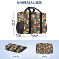 thumbnail image 3 of Large Hand-Held Storage Bag Kitchen Reusable Grocery Bags， Travel Tote Bags， Waterproof Tote，Laundry Bag，Beach Bag， Pool Bag Mushroom with Black Background, 3 of 8