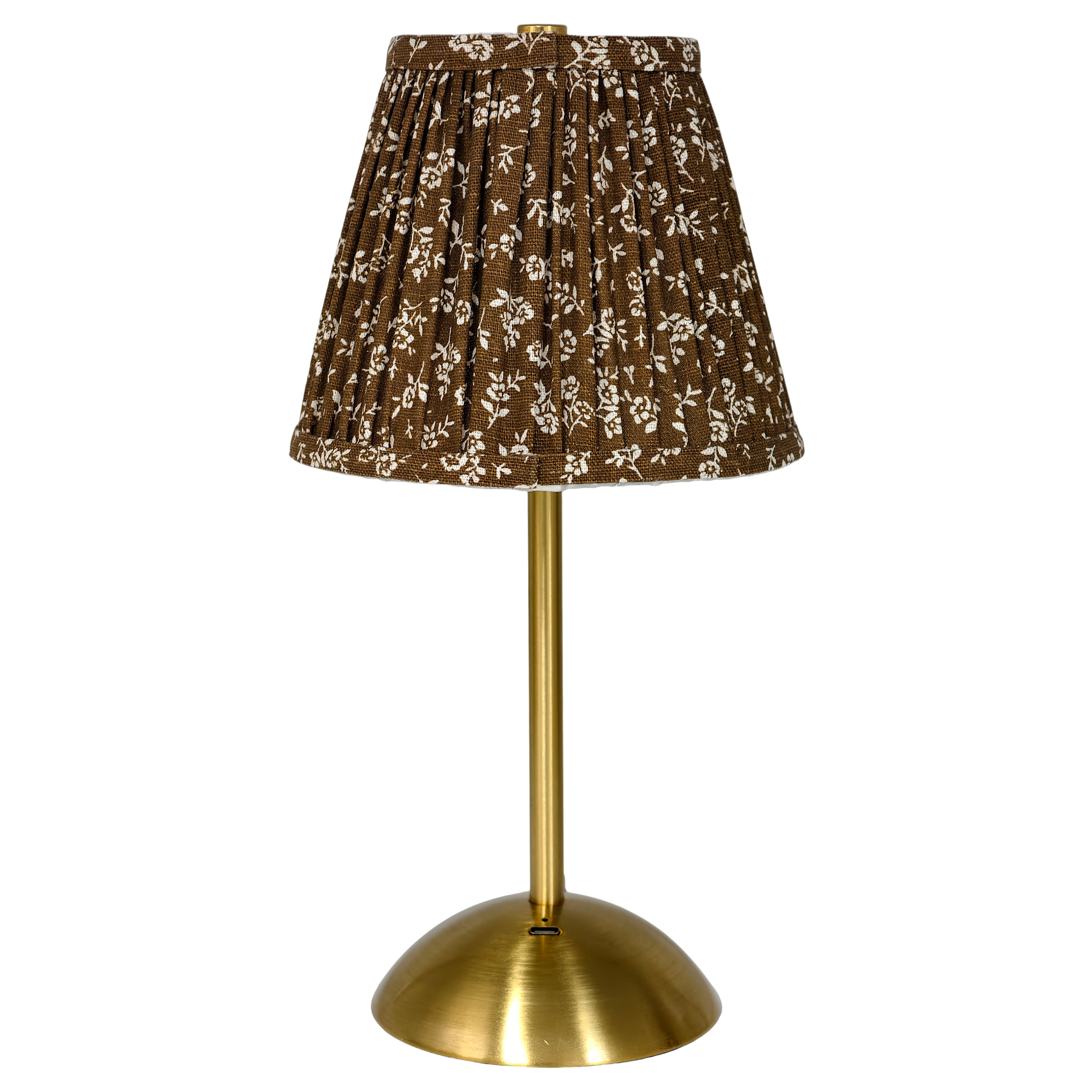 Home Decor Collection Brown Floral Rechargeable Table Lamp photo 3