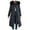 Black, variant on Dezsed Women's Plus Size Maxi Puffer Coat with Hood Women Hooded Zippers Solid Medium And Long Term Loose Long Sleeve Warm Blouse Coat Jackets Black XL